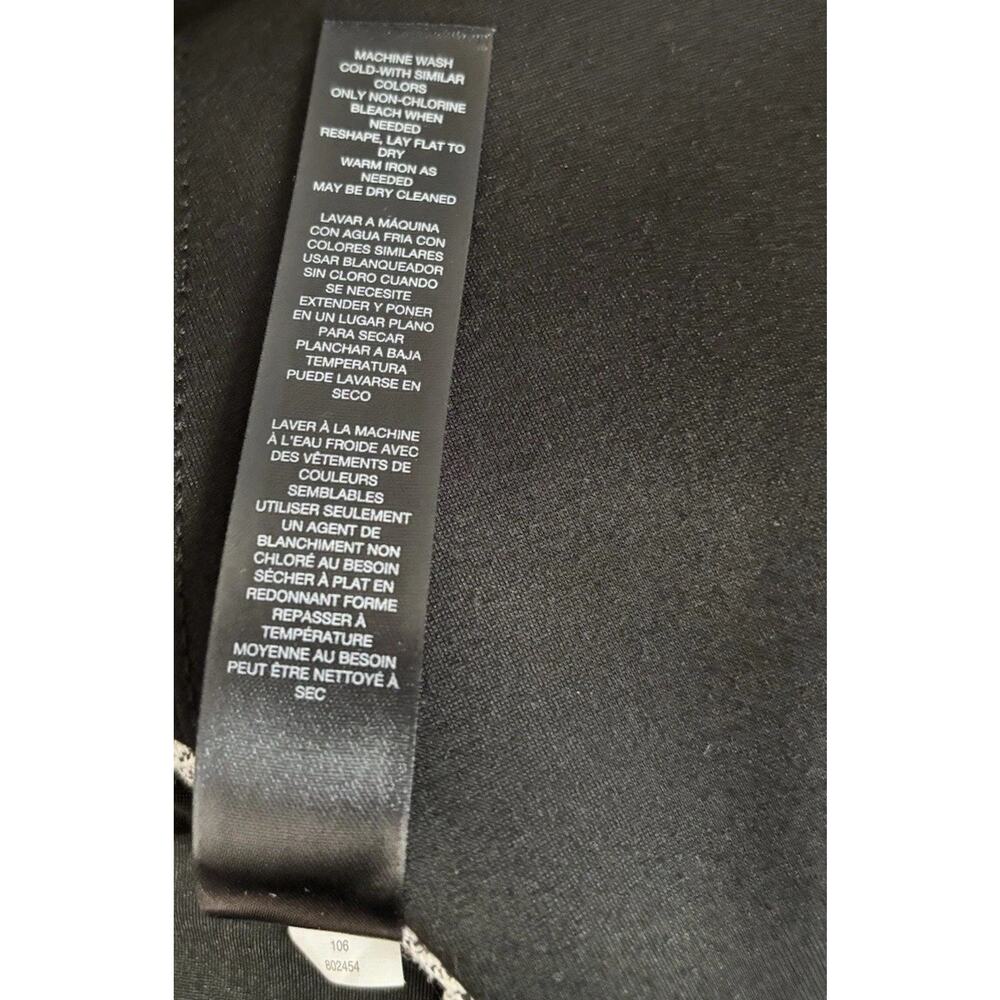 WHBM BLACK TWEED BORDER DRESS SLEEVELESS SHEATH SIZE 4 NWT - Picture 15 of 16